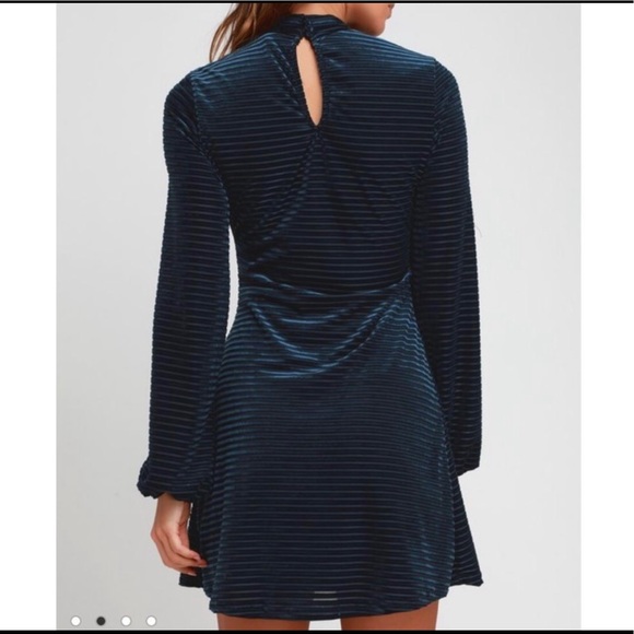Lulus Velvet Dress - Picture 4 of 7